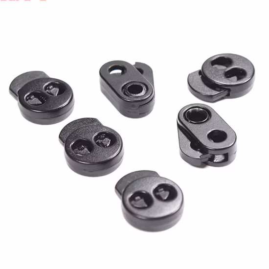 Il prezzo di fabbrica fornisce direttamente il cordino in plastica con chiusura a molla in nylon con fermaglio per scarpe