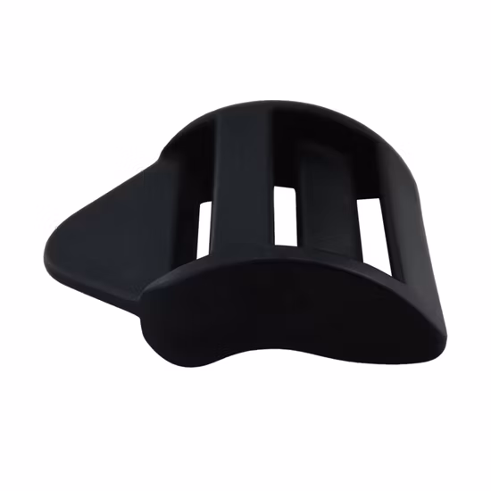 Fibbia a camma in plastica nera da 25 mm